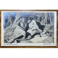 ABORIGENES INDIOS DEL CHACO ANTIGUA TARJETA POSTAL INDIGENAS